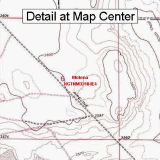  USGS Topographic Quadrangle Map   Melena, New Mexico 