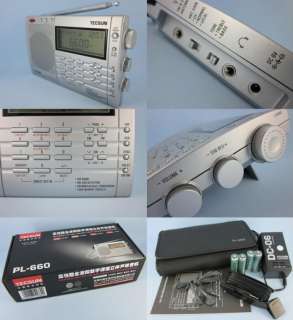 TECSUN PL660 Silver FM/SW/MW/LW/AIR SSB PLL World Radio  