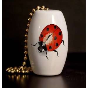  Ladybug Porcelain Fan / Light Pull: Home Improvement