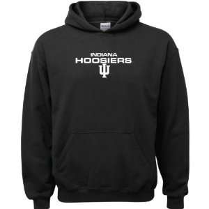 Indiana Hoosiers Black Youth Legend Hooded Sweatshirt