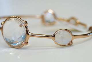 New IPPOLITA Rose Gold Quartz & Moonstone & Diamond Bracelet $1295 