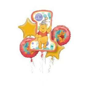  Mayflower 27477 Pooh 1St Birthday Balloon Bouquet: Toys 