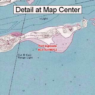   Topographic Quadrangle Map   Port Ingleside, Texas (Folded/Waterproof