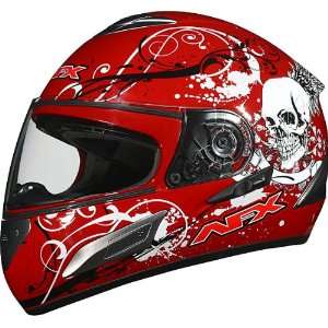  AFX FX 100 Full Face Motorcycle Helmet w/Inner Shield Red 