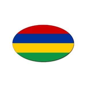  Mauritius Flag oval sticker: Everything Else