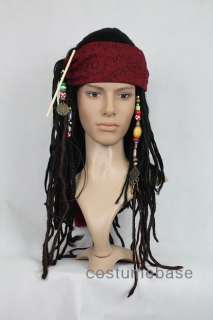 Exact Jack Sparrow Red BANDANA scarf  