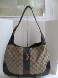 Gucci Jackie O Monogram Canvas Hobo/Shoulder Bag  