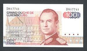 LUXEMBOURG * 100 Francs 1980 UNC *P 57 * HIGH CONDITION BANKNOTE 