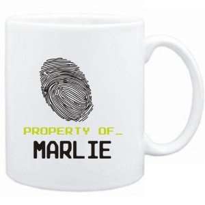  Mug White  Property of _ Marlie   Fingerprint  Female 