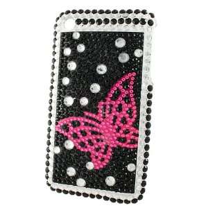  Bling Pink Butterfly iPhone 3G Case: Electronics