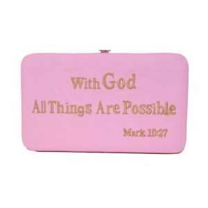   FW001 Bible Verse Wallet Pink Mark 1027 