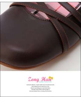 Womens Cute Comfort Mary Jane Flat Shoes Brown  
