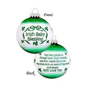  Personalized Irish Baby Blessing Ornament: Home & Kitchen