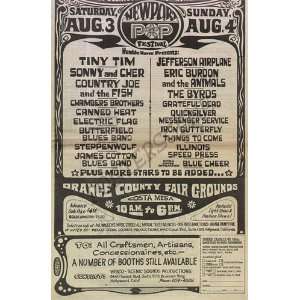    Grateful Dead Byrds Newport 1968 Concert Poster Ad