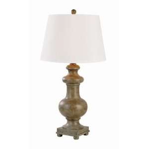  RTL 8649 Marbelized Wood Table Lamp, Marbleized