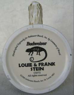 Anheuser Busch Budweiser Louie & Frank CS372 Stein  