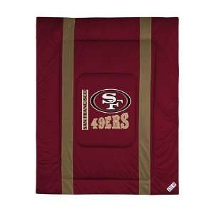  San Francisco 49ers Twin Size Sideline Comforter Sports 