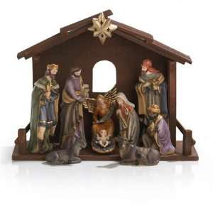   10 Piece Traditional Italian Nativity Set 