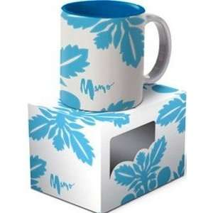  Hawaiian Coffee Mugs Mamo Ulu Blue 2 pack Kitchen 