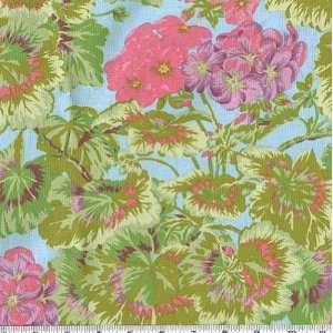   Jacobs Coral Leaf Duck Egg Fabric By The Yard: Arts, Crafts & Sewing