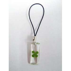  Japanese Fun: Rectangle Clover Phone Charm: Toys & Games
