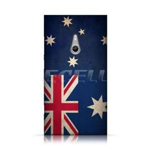   DESIGNS AUSTRALIAN FLAG BACK CASE FOR NOKIA LUMIA 800 Electronics