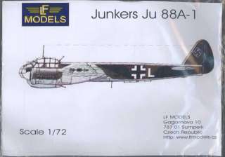 72 LF Models JUNKERS Ju 88A 1 Resin Conversion Kit  