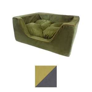  Snoozer Luxury Square Pet Bed, Medium, Toro Antique Gold 