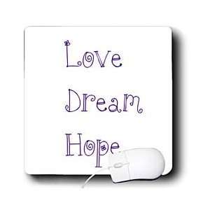  Patricia Sanders Inspirations   Love, Dream, Hope Purple 