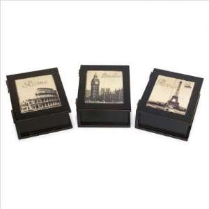    Postcard Boxes Set with Rome   London   Paris