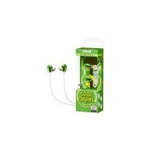  MAXELL GREEN COOL BEANS EARBUDS Musical Instruments