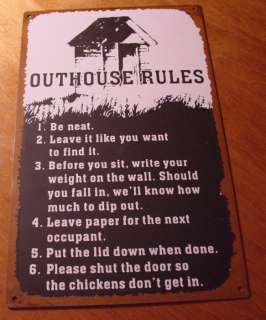 Bathroom on Outhouses Wooden Bathroom Sign Set Country Bath Decor  Home   Kitchen