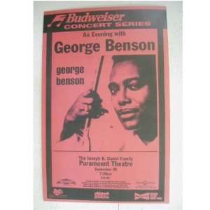 George Benson Handbill Poster Handsome Face At The Paramount Theatre 