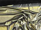 SLINKY FOIL LAME STRETCH FABRIC BLACK/GOLD 58 BTY