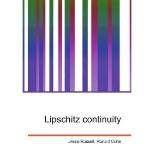  Lipschitz continuity Ronald Cohn Jesse Russell Books