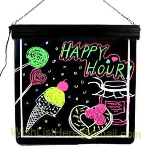  LED fluorescent message writing sign board 17 x 17 on 