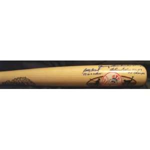  Yankees Legends Bat Autographed Baseball Bat: Sports 