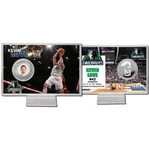   Minnesota Timberwolves Kevin Love Silver Coin Card: Sports & Outdoors