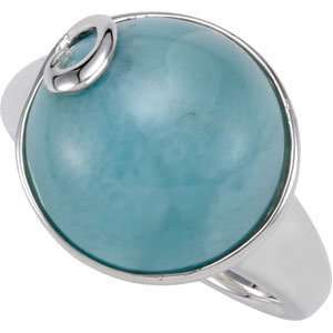   Larimar Ring. Genuine Larimar Ring In Sterling Silver Size 8 Jewelry
