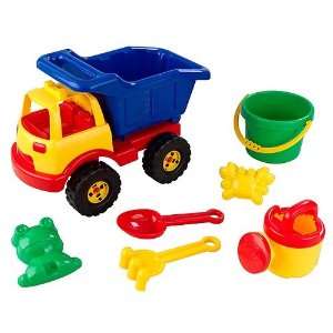   Kidkraft Childrens 7Pc Plastic Dump Truck Sand Toy Set: Toys & Games