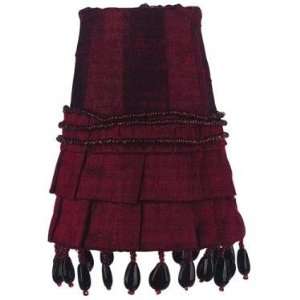  red dangle skirt sconce shade