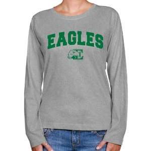 EMU Eagle Tee : Eastern Michigan Eagles Ladies Ash Logo 