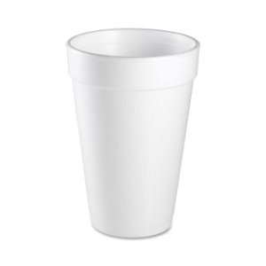  Dart Handi kup Insulated Styrofoam Cup   White   DRC16J16 