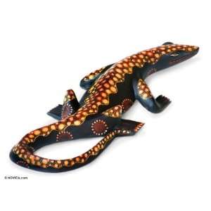    Batik wood sculpture, Mythical Komodo Dragon