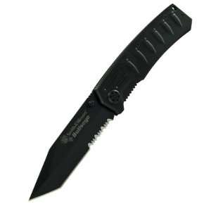 Smith & Wesson CK112S Bullseye Linerlock Knife with Partially Serrated 