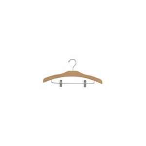  Childrens Natural Lacquer Hangers with Chrome Hardware 