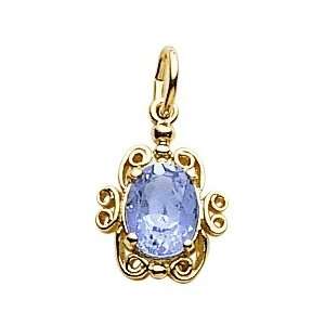  Rembrandt Charms March Birthstone Charm, 22K Yellow Gold 