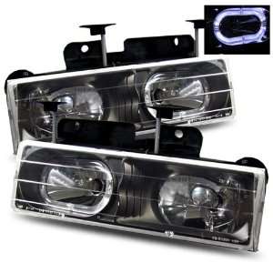    88 98 Chevy Full Size Carbon LED Halo Headlights: Automotive