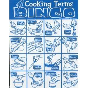  Cooking Terms Bingo