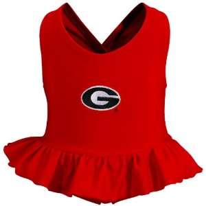   : Georgia Bulldogs Red Infant Ruffle Bathing Suit: Sports & Outdoors
